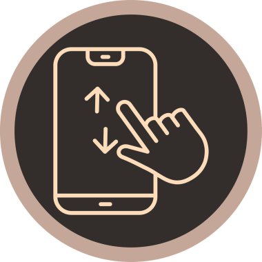 Cep telefonu. Web simgesi vektör illüstrasyonu