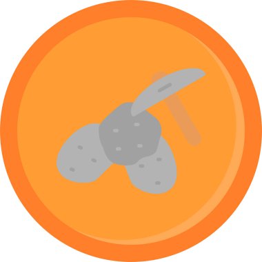 İzole edilmiş tek bir gıdanın vektör çizimi