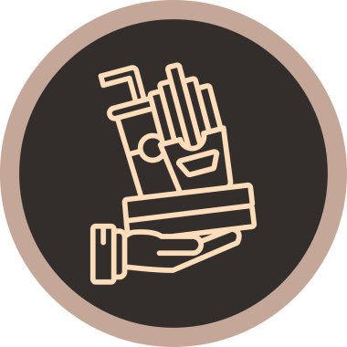 Gıda simgesinin vektör illüstrasyonu