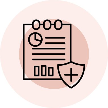 Belge simgesinin vektör illüstrasyonu