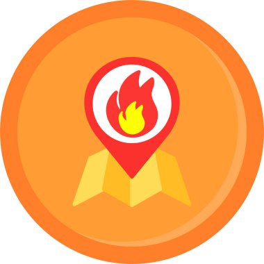 Harita konumu vektör simgesi