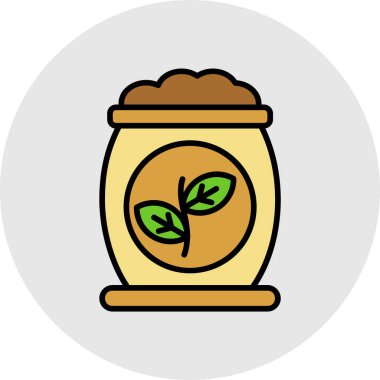 Jar Doldurulmuş Vektör Simgesi Tasarımı