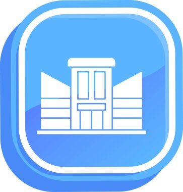 yapı evi simgesini düz bir şekilde inşa et