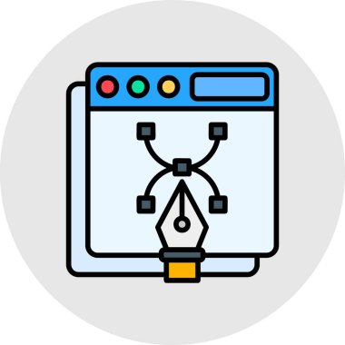 vektör lcd simgesi, vektör illüstrasyonu