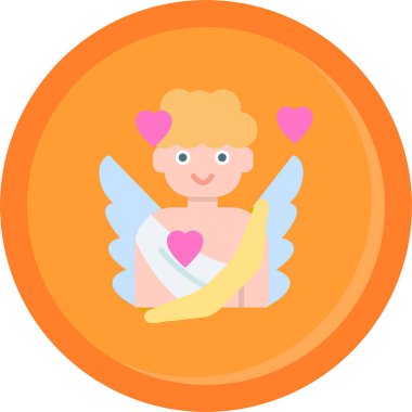 melek simgesi, vektör illüstrasyonu