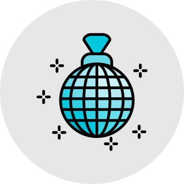 Benzersiz Küre Vektör Kabartma Simgesi