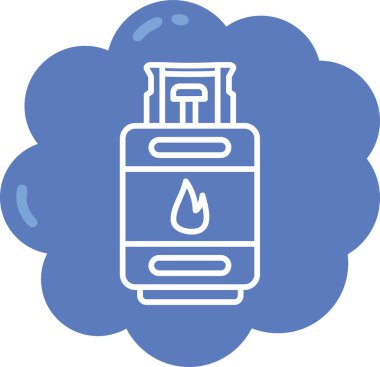 Yangın. Web simgesi basit illüstrasyon