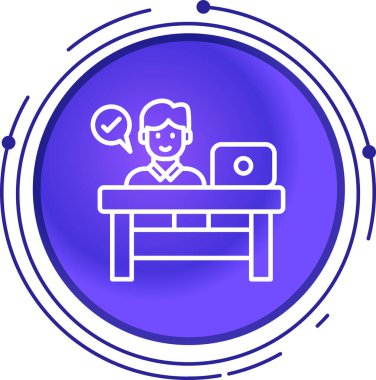 Dizüstü bilgisayar ve kitap simgesi ile bilgisayarın vektör çizimi