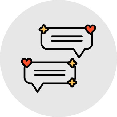 Konuşma balonu vektör tasarımı