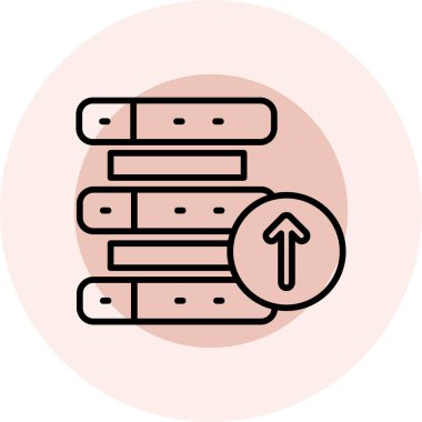 Modern bir simgenin vektör illüstrasyonu