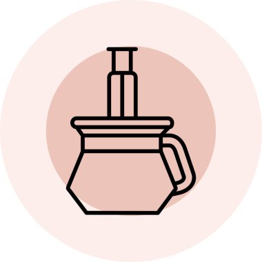 kahve fincanı ikonu vektör illüstrasyonu