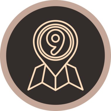 Bir çelenk simgesinin vektör çizimi