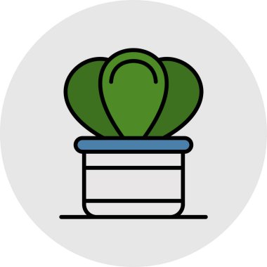 Bir pot simgesinin vektör illüstrasyonu