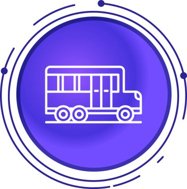 vektör bus simgesi, vektör illüstrasyonu