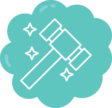 Bulut simgesi. Vektör illüstrasyonu