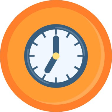 Saat. Web simgesi basit tasarım