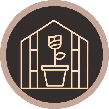 Modern b 'nin vektör illüstrasyonu bitkinin ikonundan yoksun