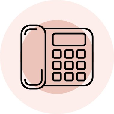 Telefonunuz var. Web simgesi basit illüstrasyon