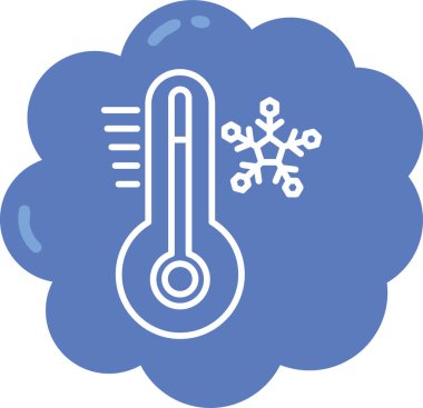 sıcaklık simgesi vektör illüstrasyonu