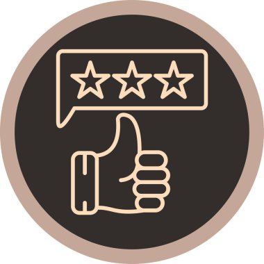 derecelendirme yıldızı ikonu. vektör illüstrasyonu