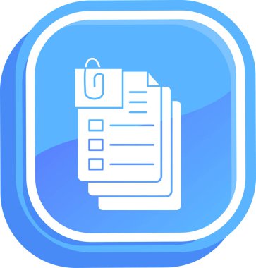 Belge. Web simgesi basit illüstrasyon