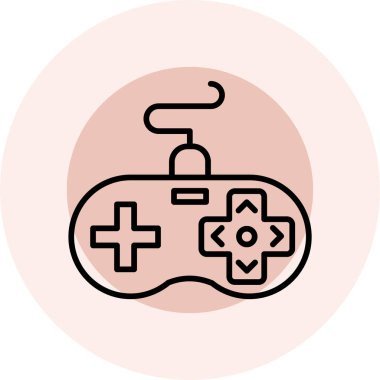 Bir çubuk oyunu simgesinin vektör çizimi