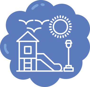 Bir ev simgesinin vektör illüstrasyonu