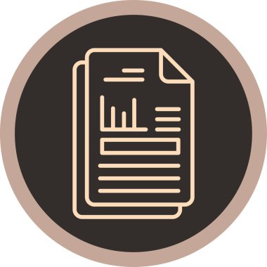 belge simgesi vektör illüstrasyonu