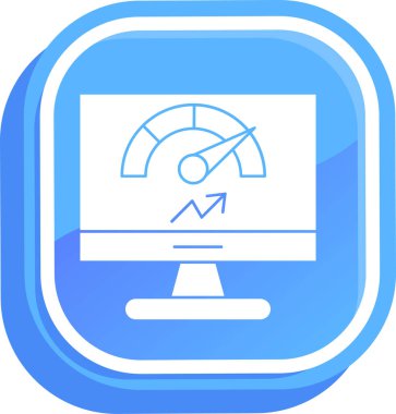 iş grafik simgesi, basit vektör illüstrasyonu