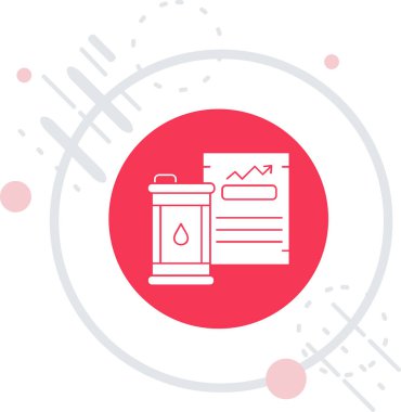 beyaz arkaplanda kontrol listesi simgesi olan satır panosu. Renkli ana hat sembolü. vektör illüstrasyonu