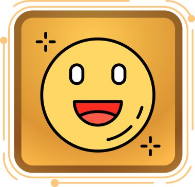 emoji. Web simgesi basit illüstrasyon