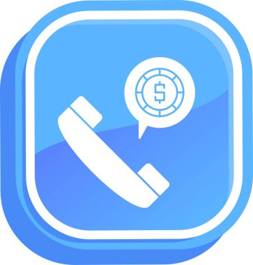Çağrı. Web simgesi basit illüstrasyon