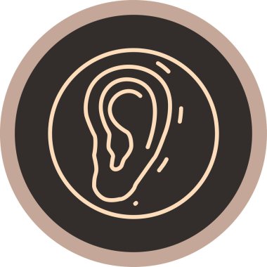 İnsan kulağının vektör simgesi