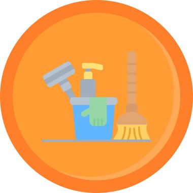 temizlik ekipmanı vektör simgesi