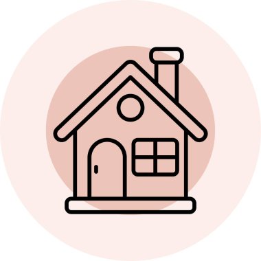 Ev simgesi vektör illüstrasyonu