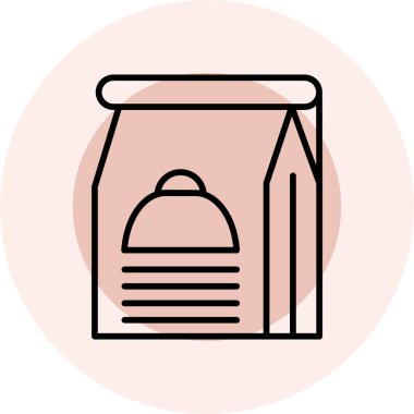 Gıda simgesinin vektör illüstrasyonu