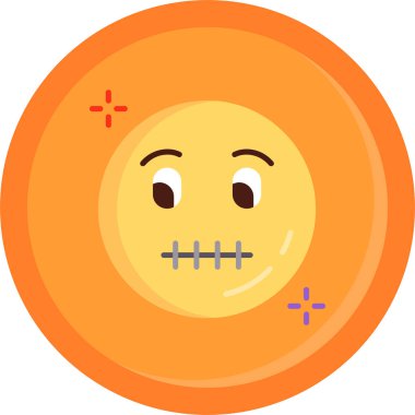 emoji yüz simgesi vektör illüstrasyonu