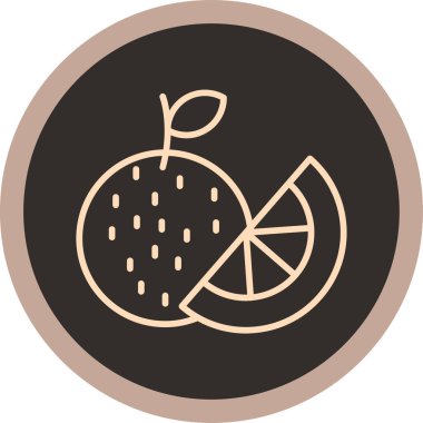 Şirin bir meyvenin vektör çizimi