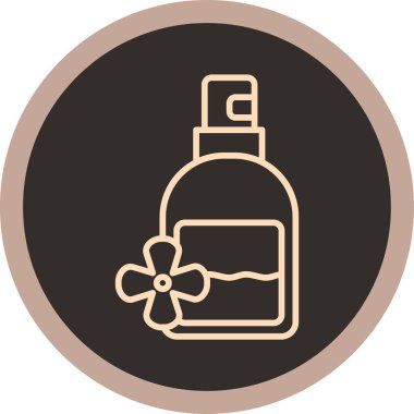 Moda tarzı izole edilmiş arka planda şişe simgesi