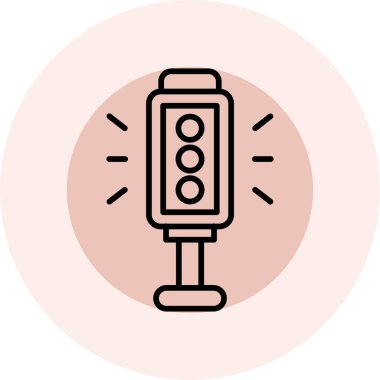 Bir ışık simgesinin vektör illüstrasyonu