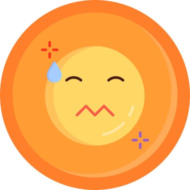 emoji. Web simgesi basit illüstrasyon