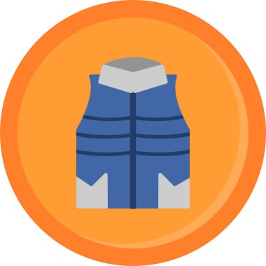 Yelek. Web simgesi basit illüstrasyon