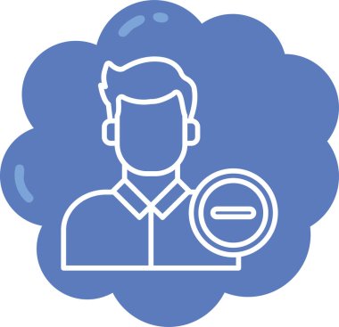 İnsan simgesinin vektör illüstrasyonu