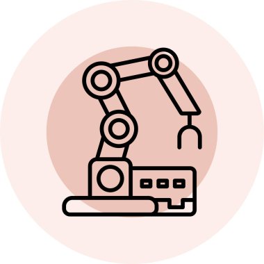 robot ikon vektör illüstrasyonu