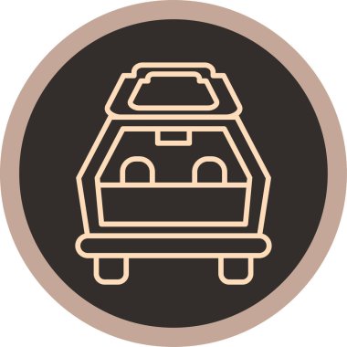 araba simgesi vektör illüstrasyonu