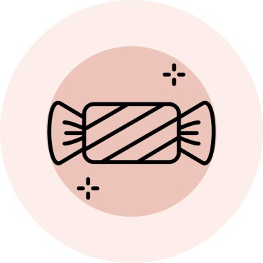 Şeker. Web simgesi basit tasarım