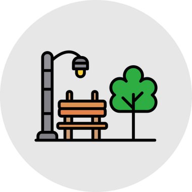 Ağaç simgesinin vektör illüstrasyonu