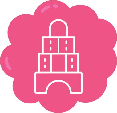 Yapı simgesinin vektör illüstrasyonu