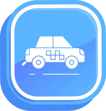 - Araba. Web simgesi basit illüstrasyon