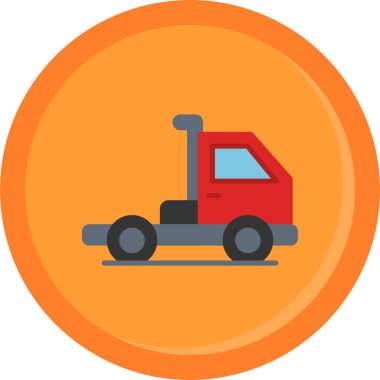 Kamyon. Web simgesi basit illüstrasyon